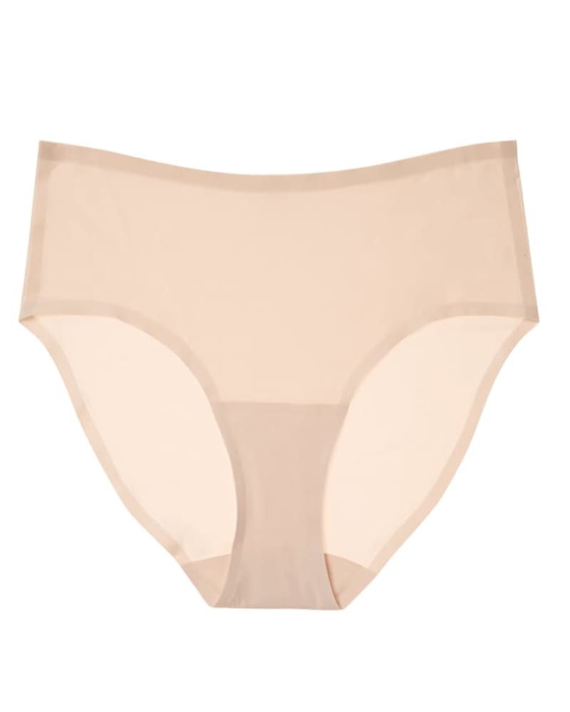 Front of a size 3X/4X No Brainer High-Rise Panties in Almond by Uwila Warrior. | dia_product_style_image_id:274315
